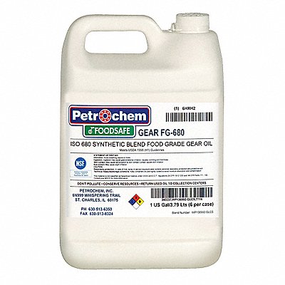 Food Grade SemiSyn Gear Oil ISO 680 MPN:FOODSAFE GEAR FG-680-001