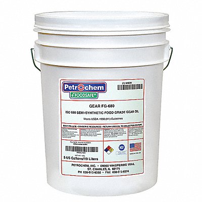 Food Grade SemiSyn Gear Oil ISO 680 MPN:FOODSAFE GEAR FG-680-005