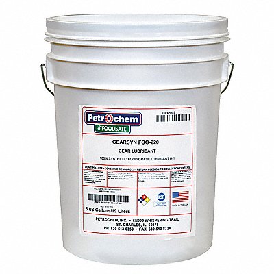 Food Grade Synthetic Gear Oil ISO 220 MPN:GEARSYN FGG-220-005