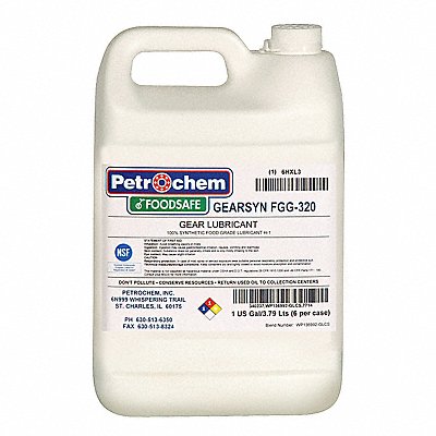 Food Grade Synthetic Gear Oil ISO 320 MPN:GEARSYN FGG-320-001