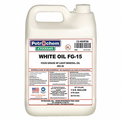 Mineral Hydraulic Oil Food Grade 1 gal. MPN:WO FG-15-001