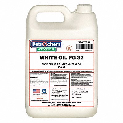 Mineral Hydraulic Oil Food Grade 1 gal. MPN:WO FG-32-001