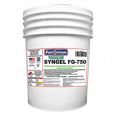 Food Grade Synthetic High Temp Grease MPN:FOODSAFE SYNGEL FG-750-005