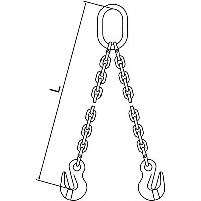 Chain Sling G120 DOG Alloy Steel 10 ft L MPN:10G120DOG/10