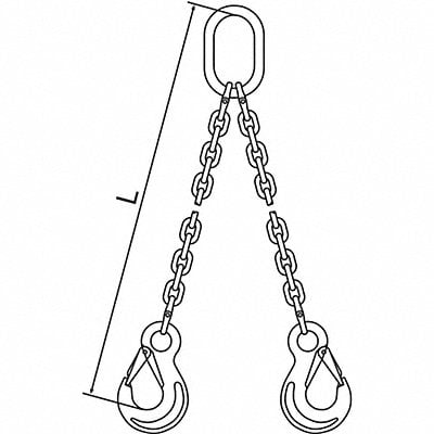 Chain Sling G120 DOS Alloy Steel 10 ft L MPN:10G120DOS/10