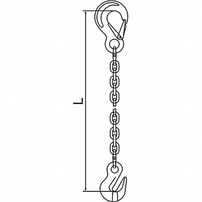 Chain Sling G120 SSG Alloy Steel 10 ft L MPN:10G120SSG/10