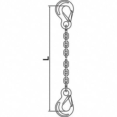 Chain Sling G120 SSS Alloy Steel 10 ft L MPN:10G120SSS/10