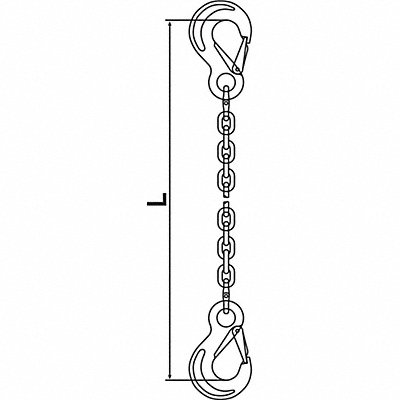 Chain Sling G120 SSS Alloy Steel 5 ft L MPN:10G120SSS/5