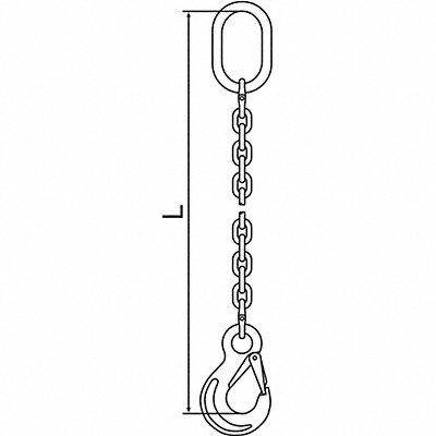 Chain Sling G63 SOS Stnless Stl 10 ft L MPN:10G63SOS/10