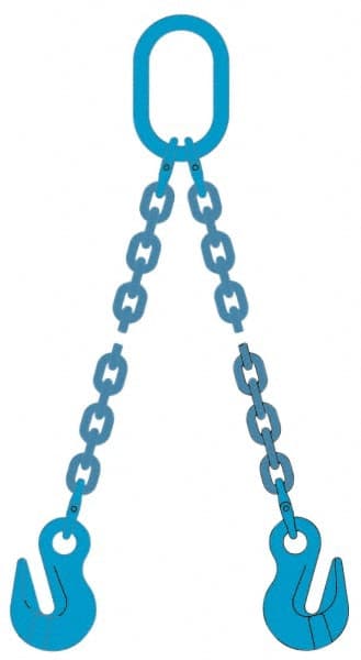 Chain Sling: 5' Long, 10,600 lb Vertical, Steel MPN:10G120DOG/5