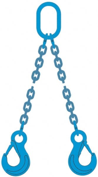 Chain Sling: 10' Long, 10,600 lb Vertical, Steel MPN:10G120DOS/10