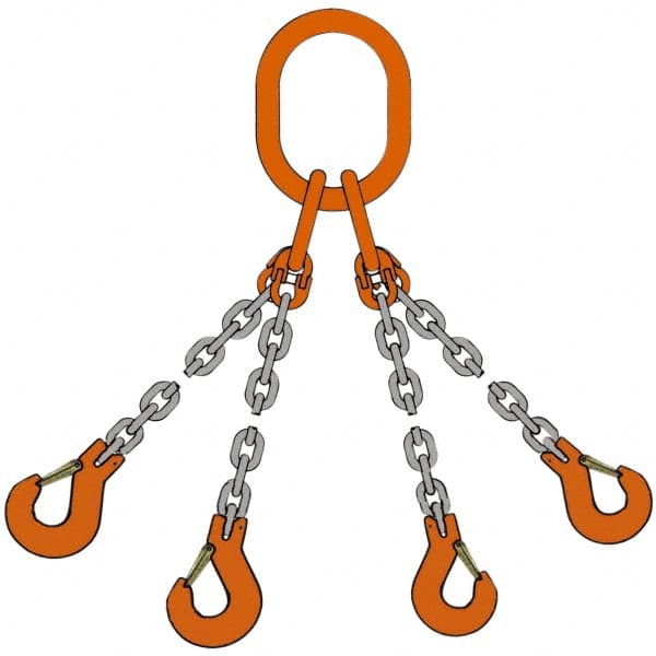 Chain Sling: 10' Long, Steel MPN:5.5G80QOS/10