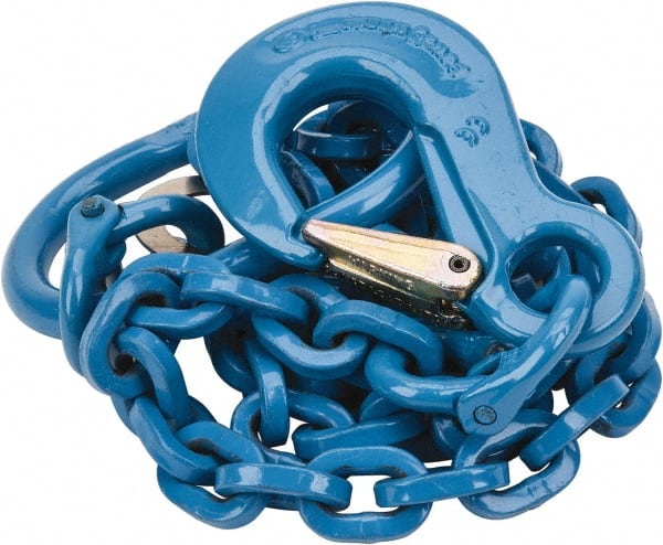 Chain Sling: 5' Long, 4,500 lb Vertical, Steel MPN:7G120SOS/5