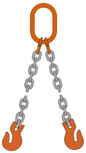 Chain Sling: 5' Long, Steel MPN:7G80DOG/5