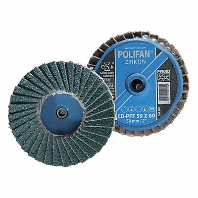 Mini Flap Disc 2 in 40 Grit Zirconia MPN:42814