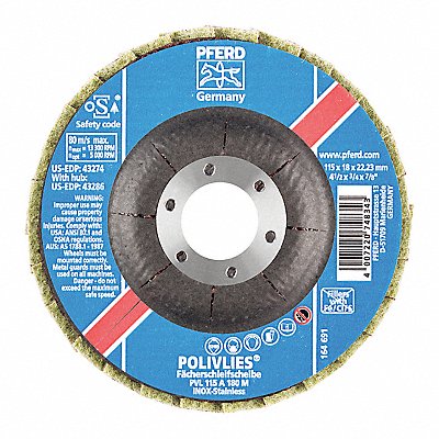 Polivlies Flap Disc Med 4-1/2 x7/8 MPN:43274