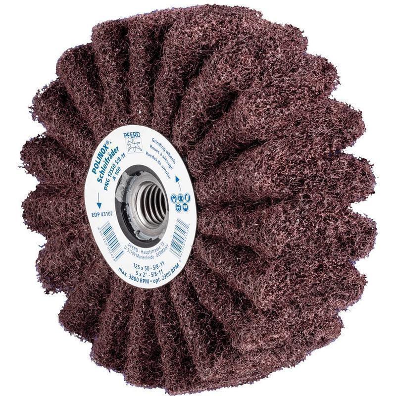 Unmounted Flap Wheels, Abrasive Type: Non-Woven , Abrasive Material: Aluminum Oxide , Outside Diameter (Inch): 5 , Face Width (Inch): 2  MPN:44642521