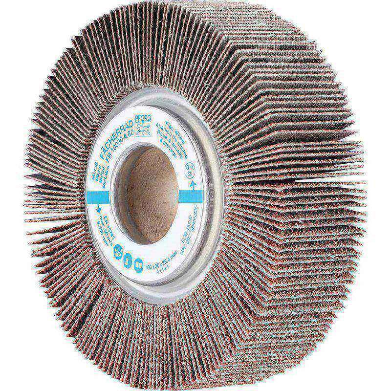 Unmounted Flap Wheels, Abrasive Type: Coated , Abrasive Material: Aluminum Oxide , Outside Diameter (Inch): 4 , Face Width (Inch): 1  MPN:45532