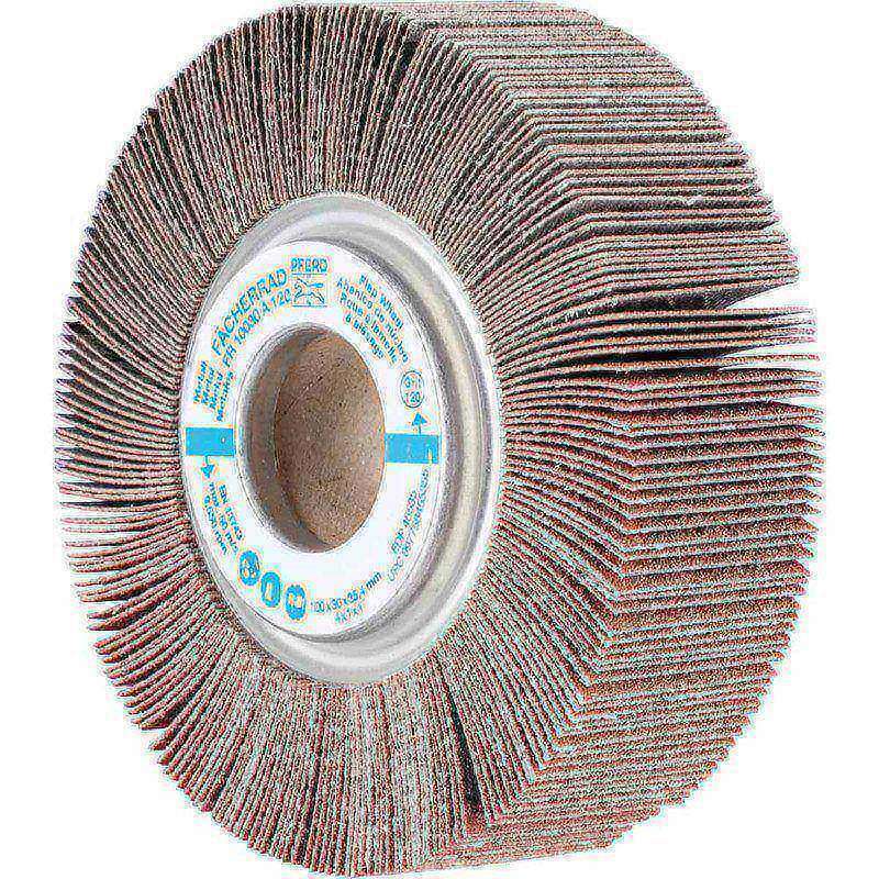 Unmounted Flap Wheels, Abrasive Type: Coated , Abrasive Material: Aluminum Oxide , Outside Diameter (Inch): 4 , Face Width (Inch): 1  MPN:45535