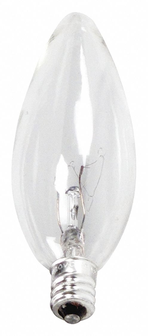 Incandescent Bulb B11 150 lm 25W PK2 MPN:BC25B10-1/2C/CL/LL 120V 6/2TP