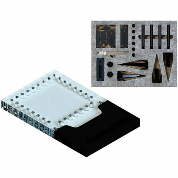 28 Piece 100 x 100mm Magnetically Interlocking CMM Fixture Kit MPN:SYSM4_DK100V01