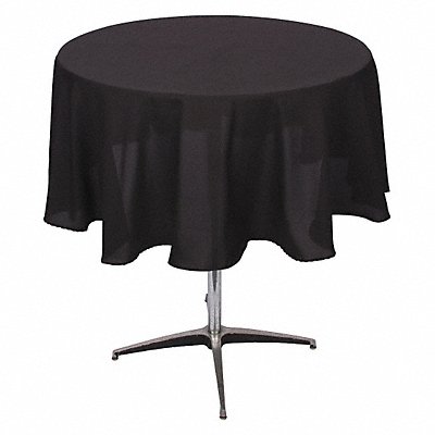 Tablecloth Round 72 in Black MPN:PL72R-BK