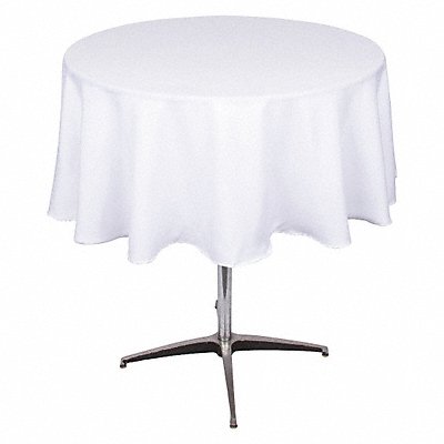 Tablecloth Round 72 in White MPN:PL72R-WH