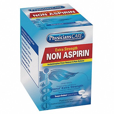 Non-Aspirin Pain Relief Tablet PK125 MPN:40800G