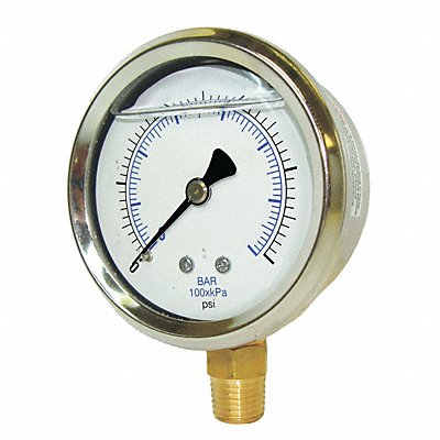 Vacuum Gauge 1/8 in NPT 2 in MPN:201L-208A