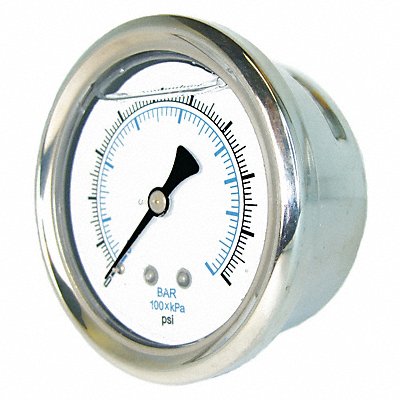 Vacuum Gauge 1/8 in NPT 1-1/2 in MPN:202L-158A