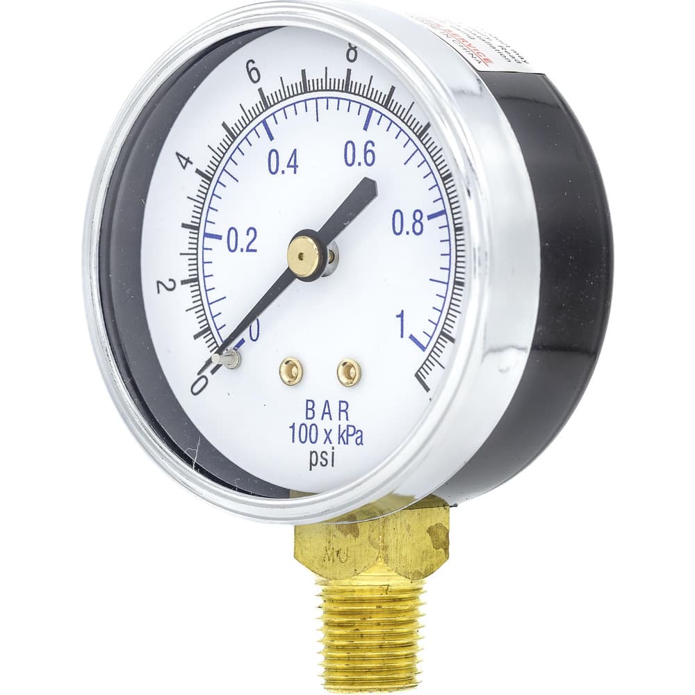 Pressure Gauges, Gauge Type: Utility Gauge , Scale Type: Dual , Accuracy (%): 3-2-3% , Dial Type: Analog , Thread Type: 1/4