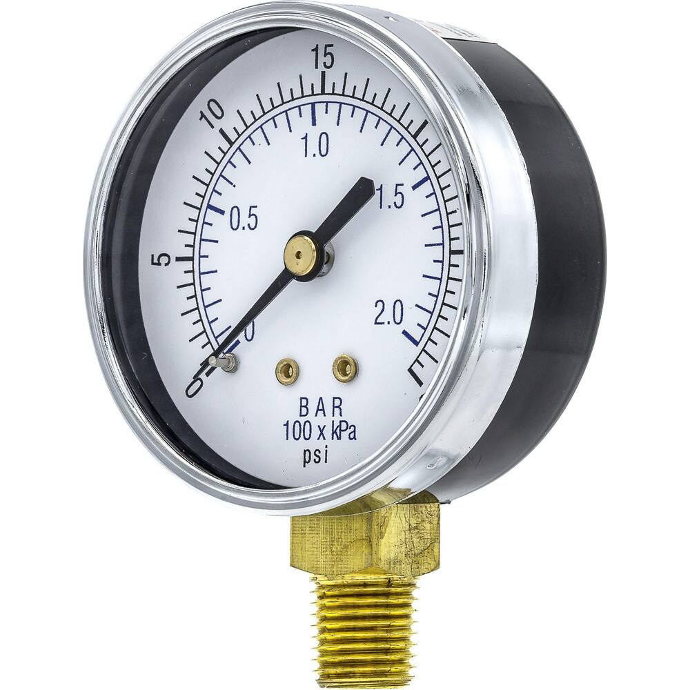 Pressure Gauges, Gauge Type: Utility Gauge , Scale Type: Dual , Accuracy (%): 3-2-3% , Dial Type: Analog , Thread Type: 1/4