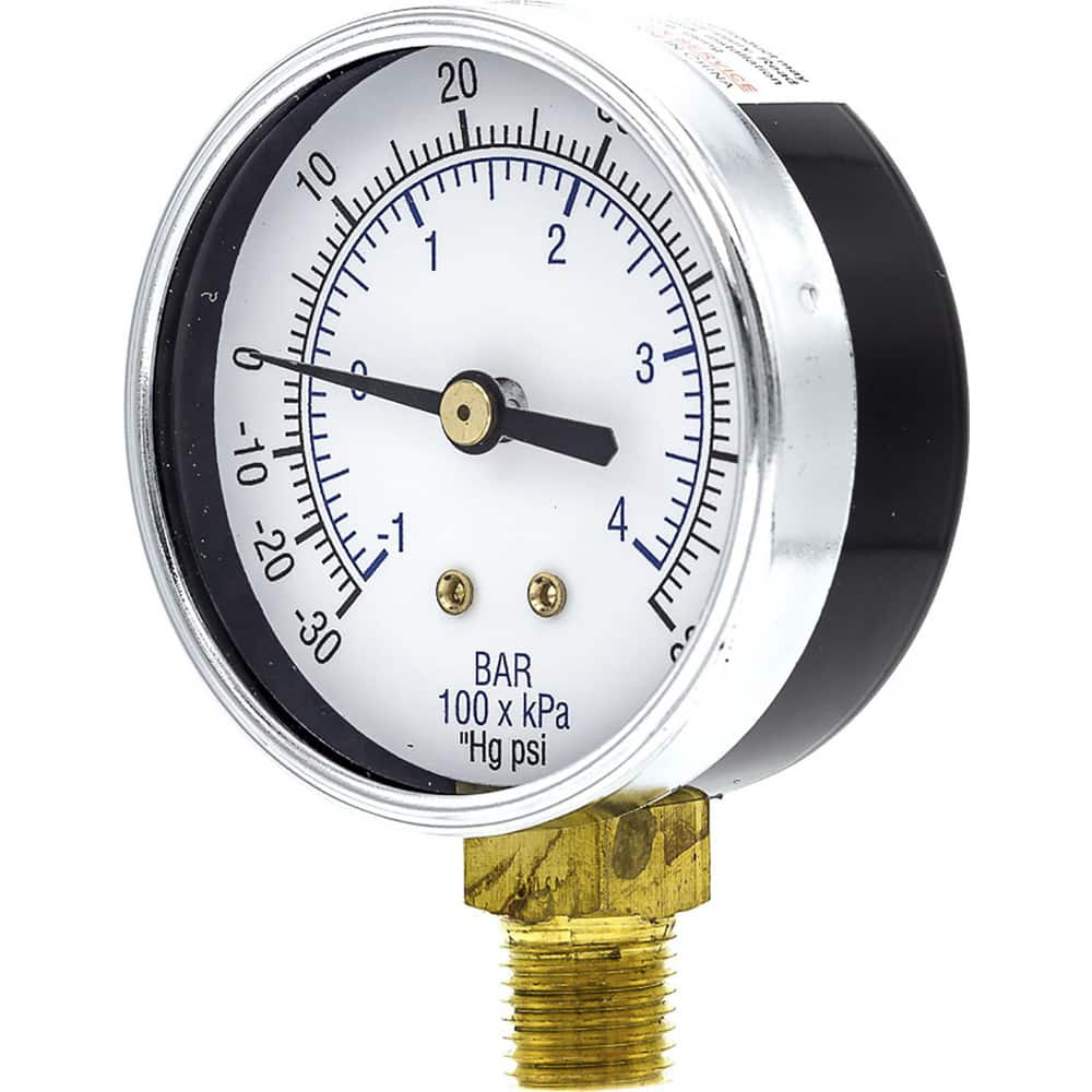 Pressure Gauges, Gauge Type: Utility Gauge , Scale Type: Dual , Accuracy (%): 3-2-3% , Dial Type: Analog , Thread Type: 1/4