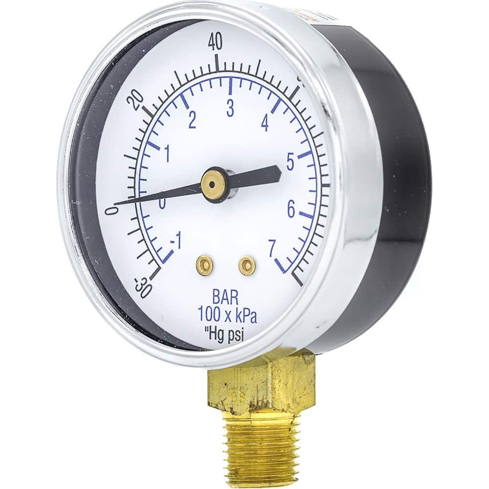 Pressure Gauges, Gauge Type: Utility Gauge , Scale Type: Dual , Accuracy (%): 3-2-3% , Dial Type: Analog , Thread Type: 1/4