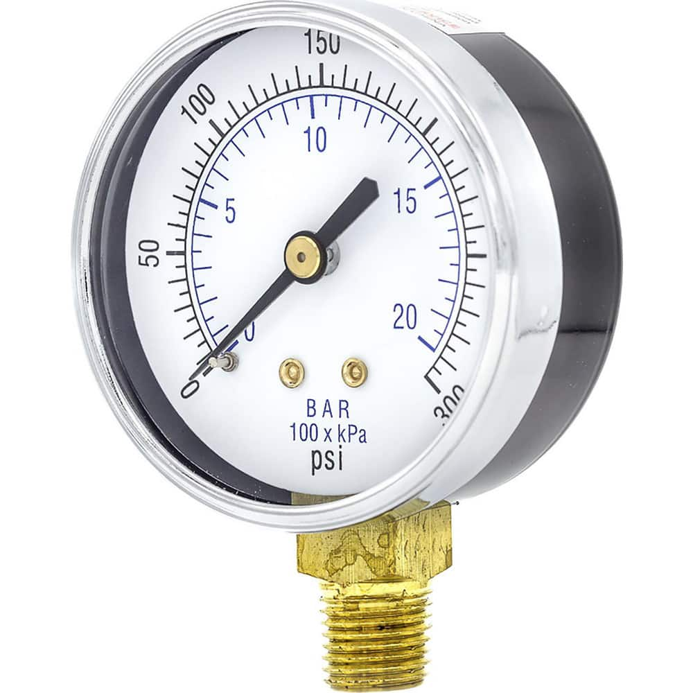 Pressure Gauges, Gauge Type: Utility Gauge , Scale Type: Dual , Accuracy (%): 3-2-3% , Dial Type: Analog , Thread Type: 1/4