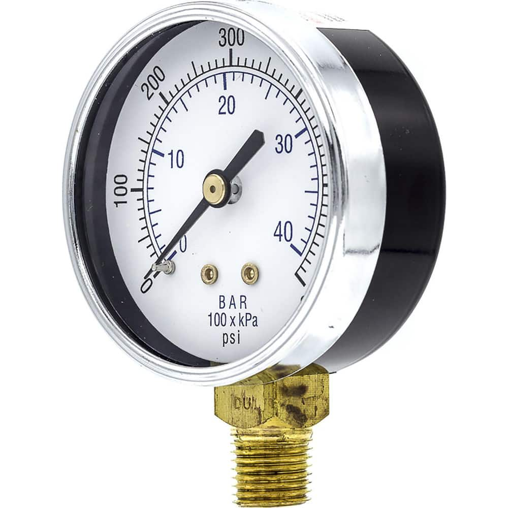 Pressure Gauges, Gauge Type: Utility Gauge , Scale Type: Dual , Accuracy (%): 3-2-3% , Dial Type: Analog , Thread Type: 1/4