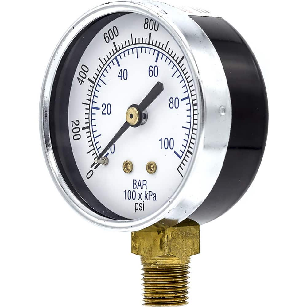 Pressure Gauges, Gauge Type: Utility Gauge , Scale Type: Dual , Accuracy (%): 3-2-3% , Dial Type: Analog , Thread Type: 1/4