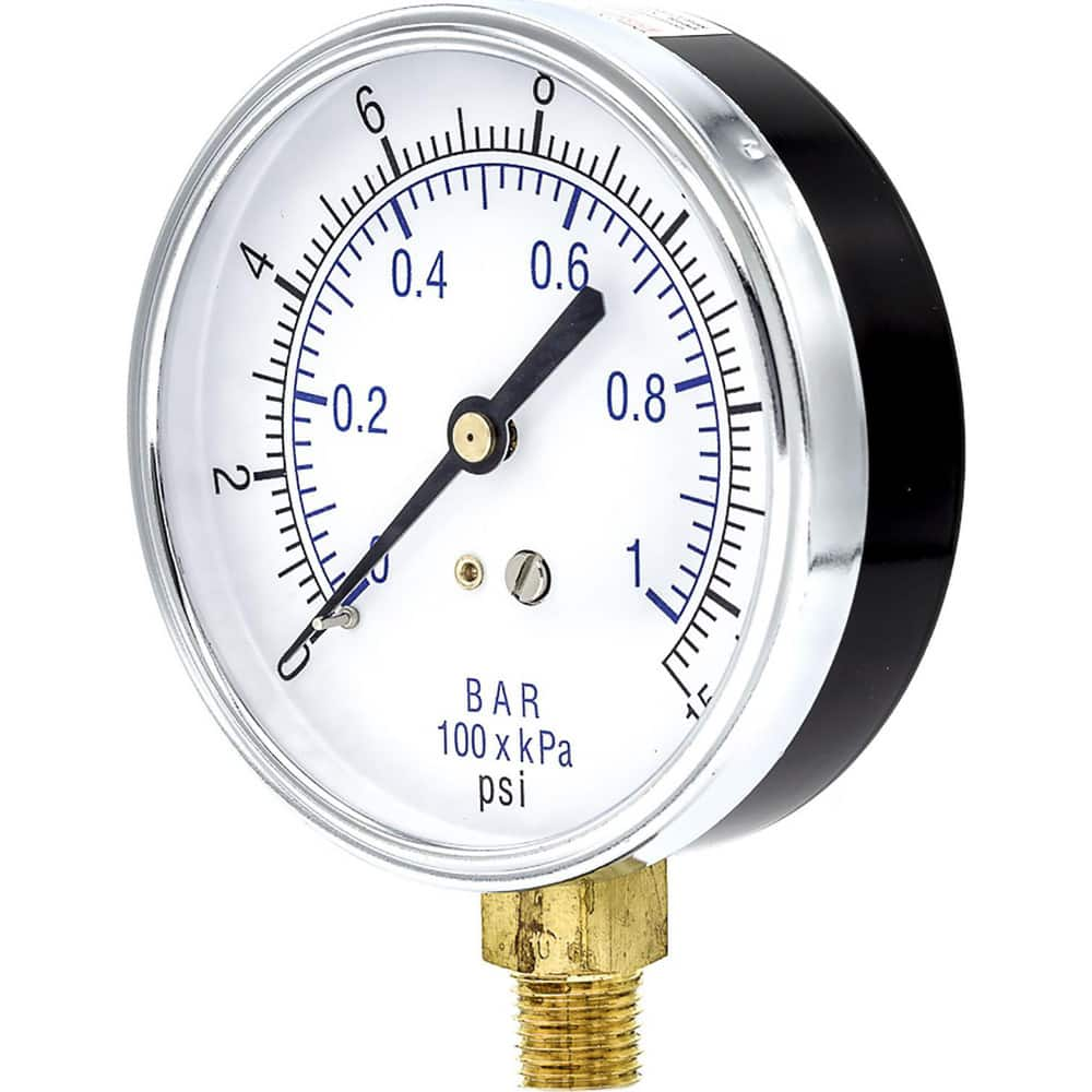 Pressure Gauges, Gauge Type: Utility Gauge , Scale Type: Dual , Accuracy (%): 3-2-3% , Dial Type: Analog , Thread Type: 1/4