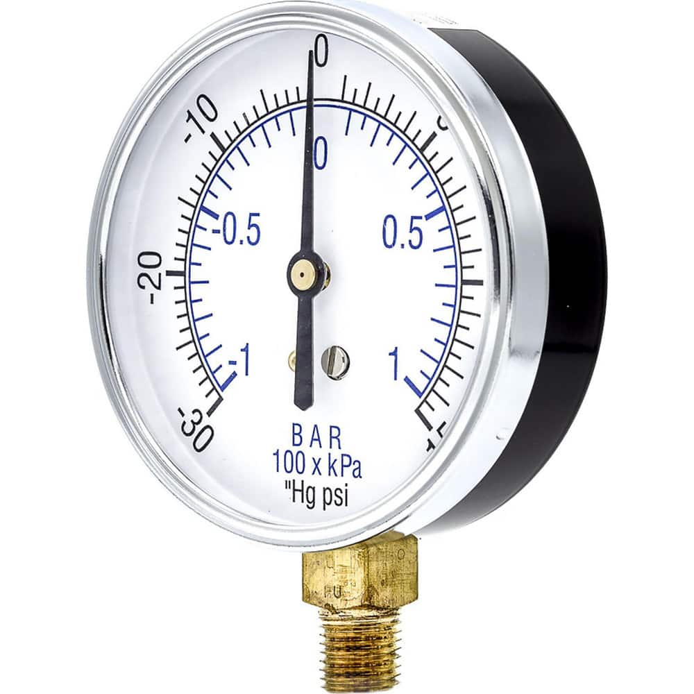 Pressure Gauges, Gauge Type: Utility Gauge , Scale Type: Dual , Accuracy (%): 3-2-3% , Dial Type: Analog , Thread Type: 1/4