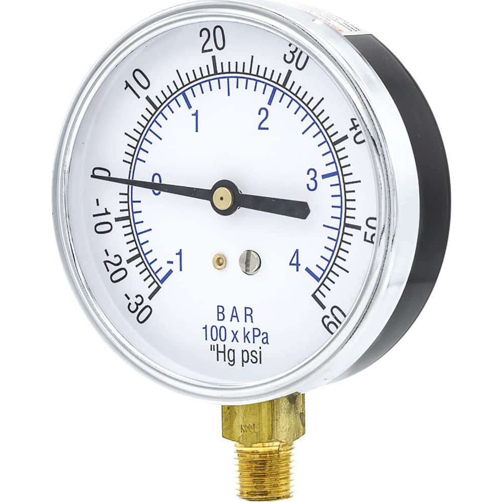 Pressure Gauges, Gauge Type: Utility Gauge , Scale Type: Dual , Accuracy (%): 3-2-3% , Dial Type: Analog , Thread Type: 1/4