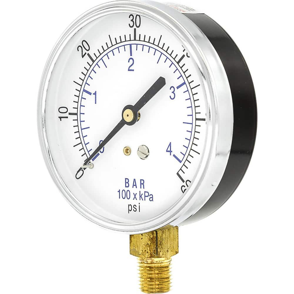 Pressure Gauges, Gauge Type: Utility Gauge , Scale Type: Dual , Accuracy (%): 3-2-3% , Dial Type: Analog , Thread Type: 1/4