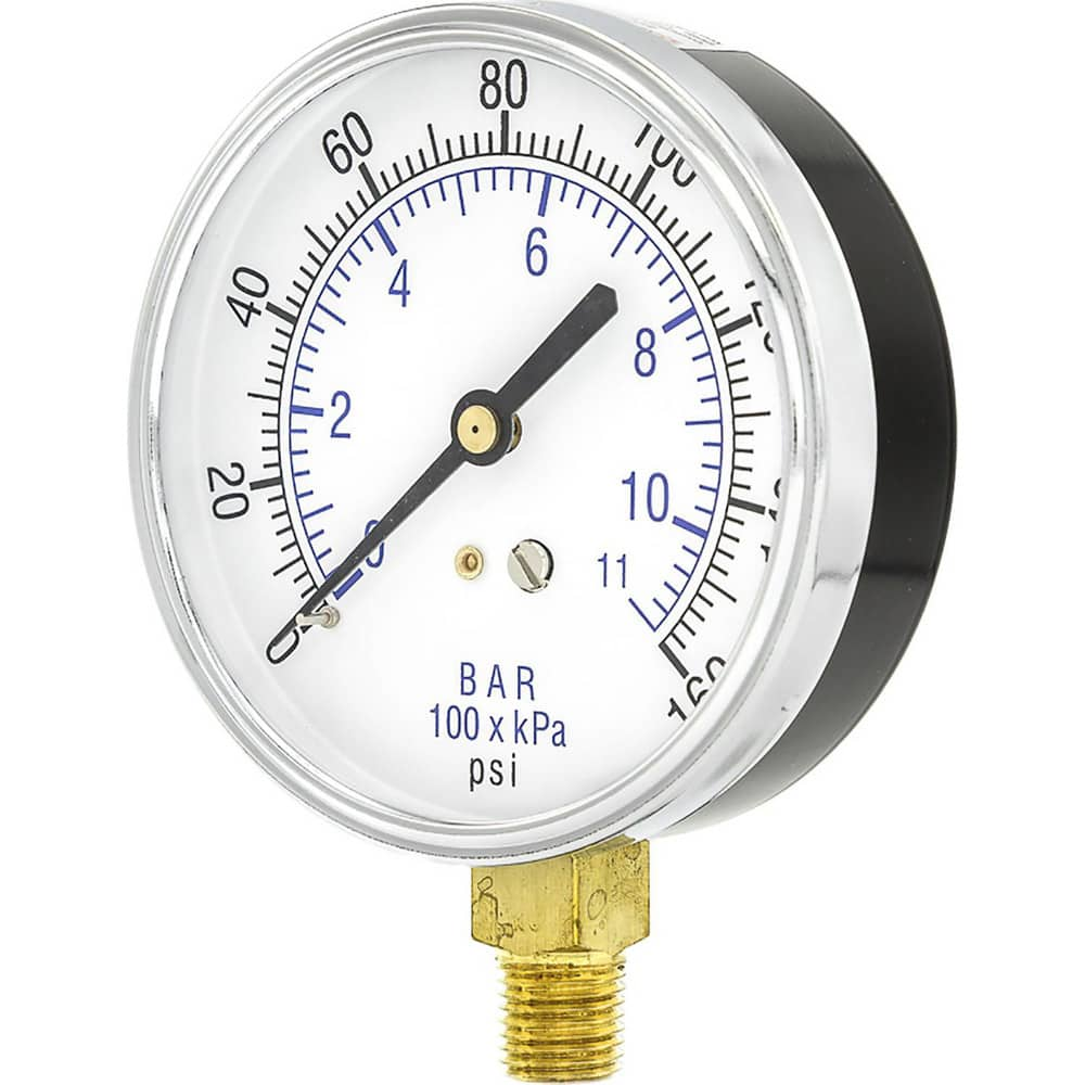 Pressure Gauges, Gauge Type: Utility Gauge , Scale Type: Dual , Accuracy (%): 3-2-3% , Dial Type: Analog , Thread Type: 1/4