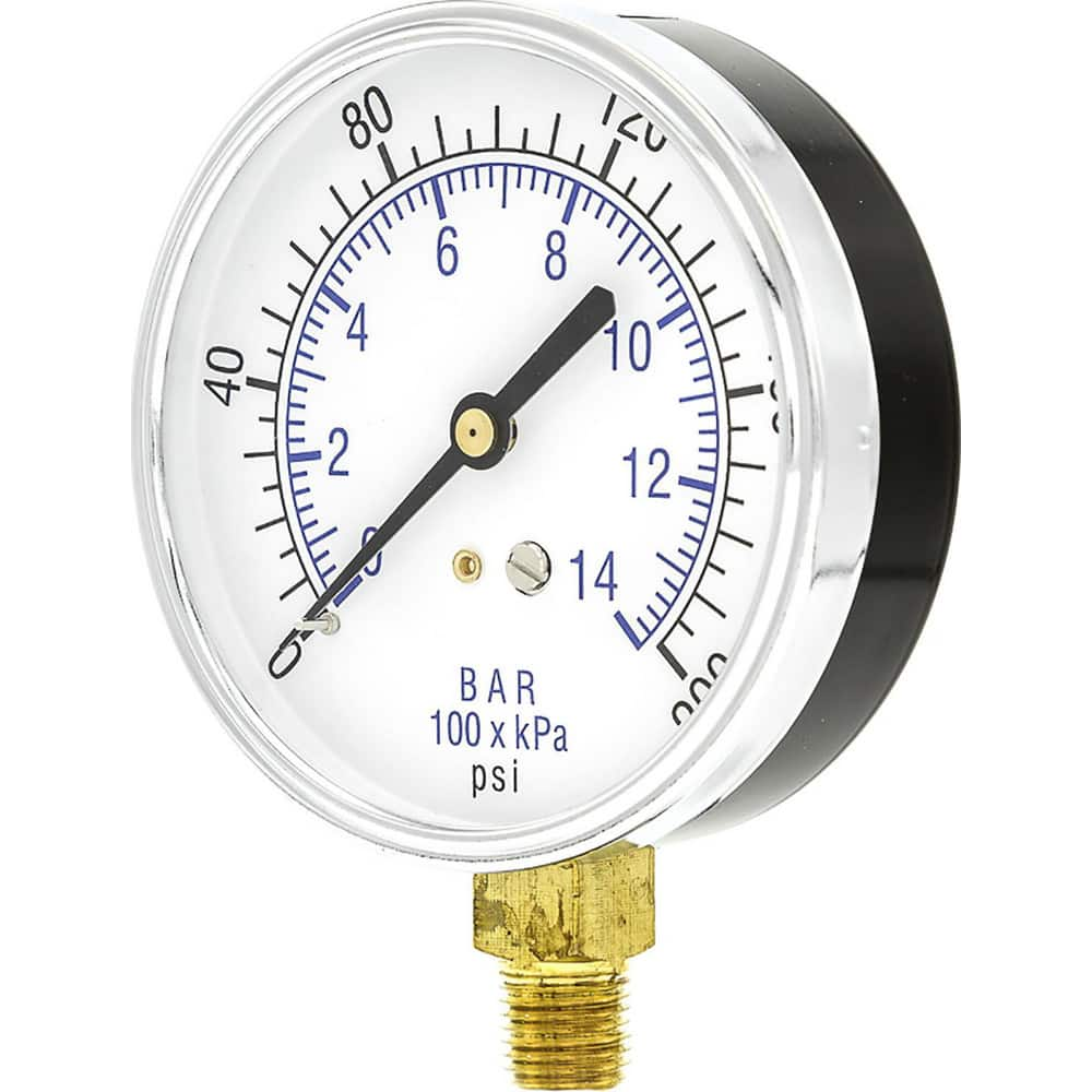 Pressure Gauges, Gauge Type: Utility Gauge , Scale Type: Dual , Accuracy (%): 3-2-3% , Dial Type: Analog , Thread Type: 1/4