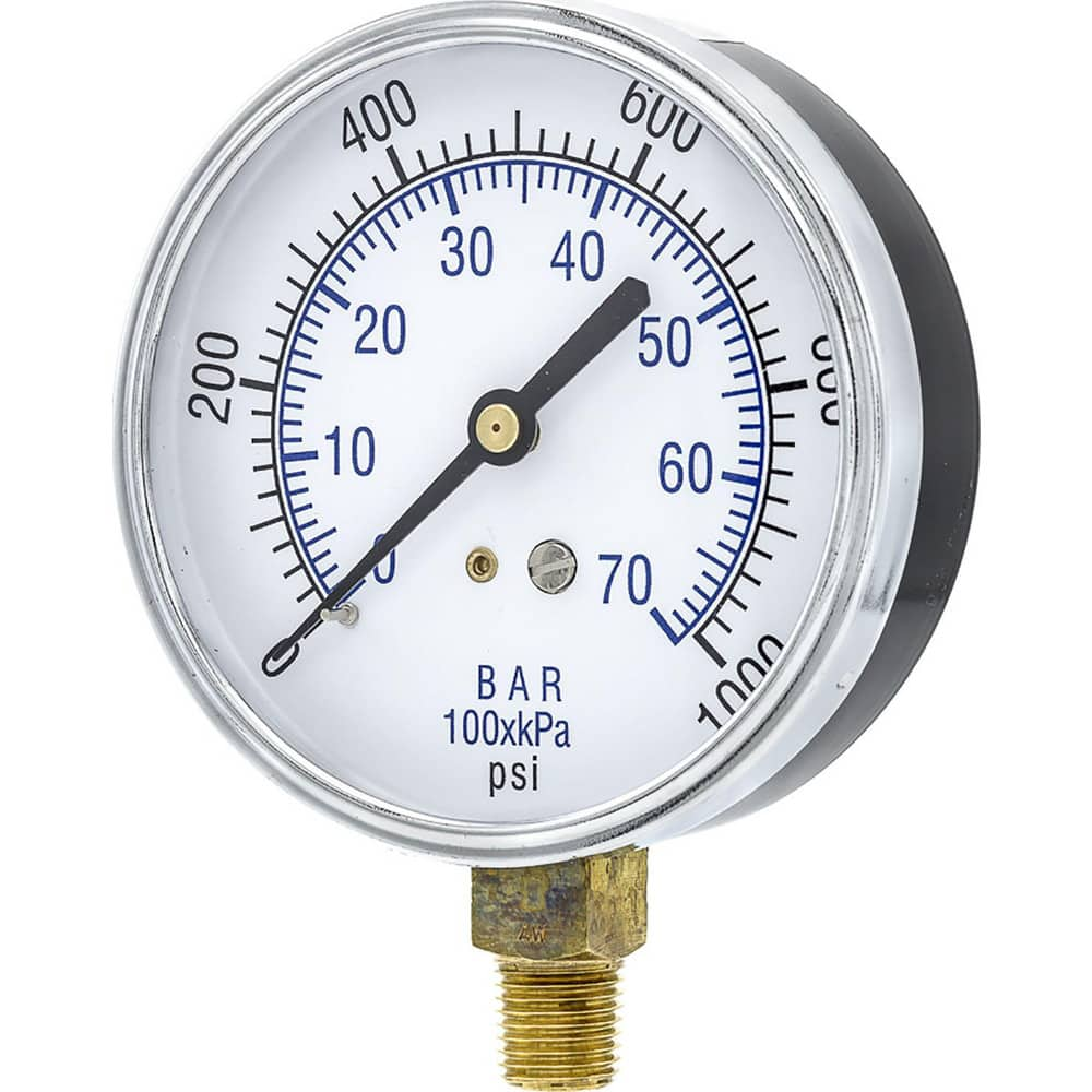 Pressure Gauges, Gauge Type: Utility Gauge , Scale Type: Dual , Accuracy (%): 3-2-3% , Dial Type: Analog , Thread Type: 1/4