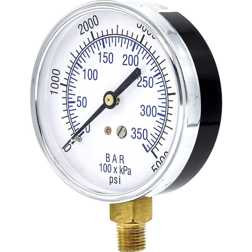 Pressure Gauges, Gauge Type: Utility Gauge , Scale Type: Dual , Accuracy (%): 3-2-3% , Dial Type: Analog , Thread Type: 1/4