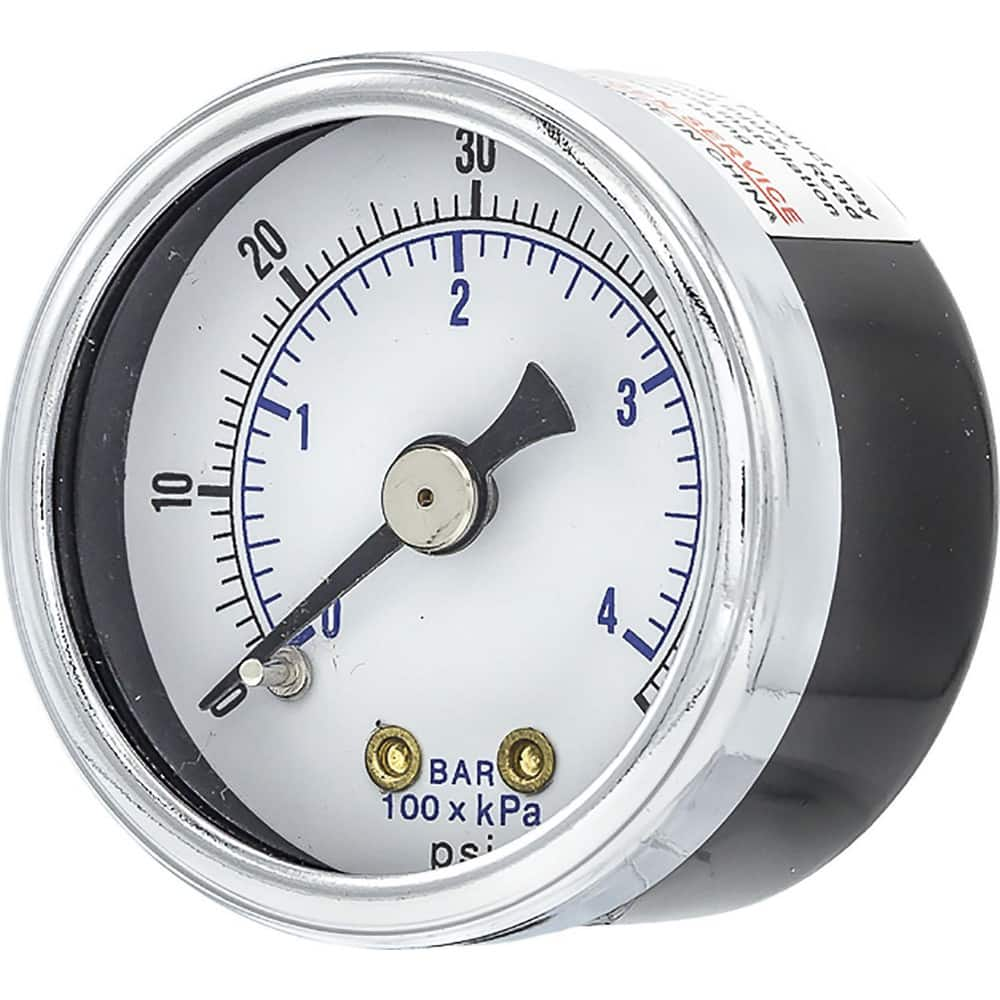 Pressure Gauges, Gauge Type: Utility Gauge , Scale Type: Dual , Accuracy (%): 3-2-3% , Dial Type: Analog , Thread Type: 1/4