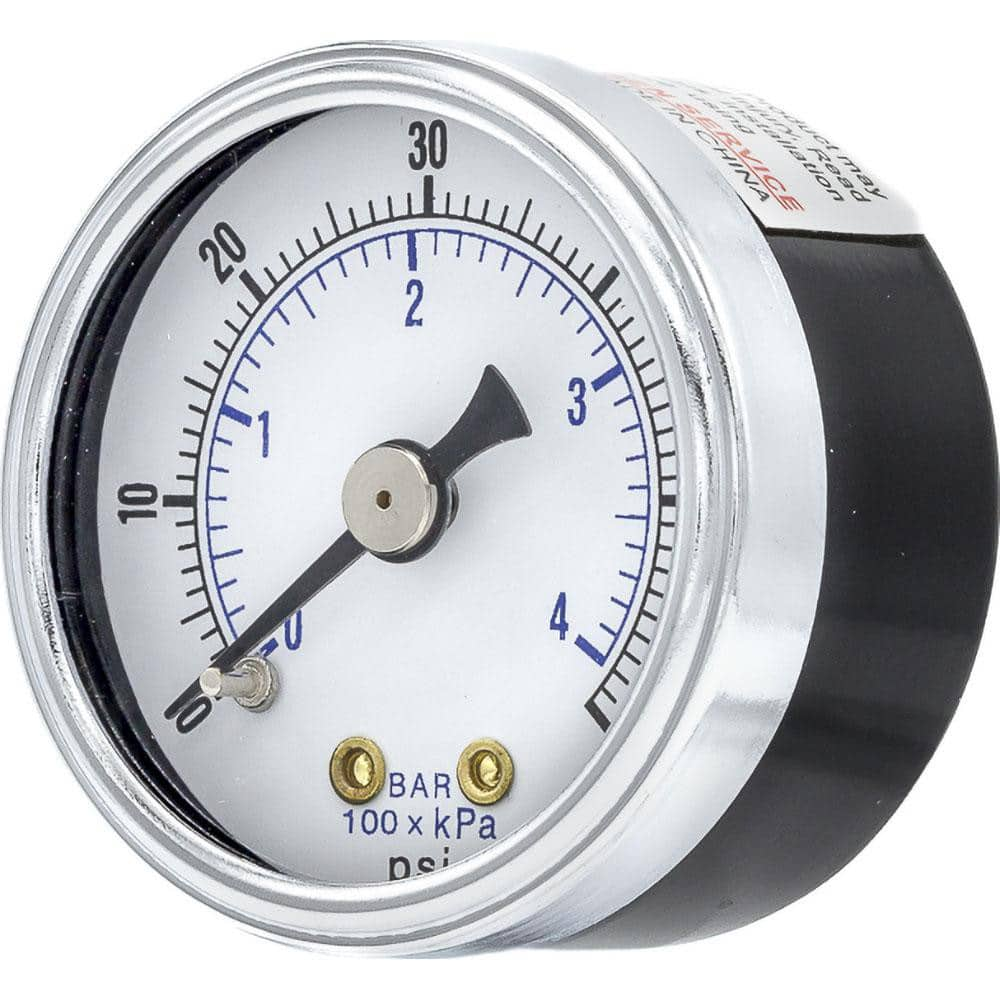 Pressure Gauges, Gauge Type: Utility Gauge , Scale Type: Dual , Accuracy (%): 3-2-3% , Dial Type: Analog , Thread Type: NPT  MPN:102D-158D