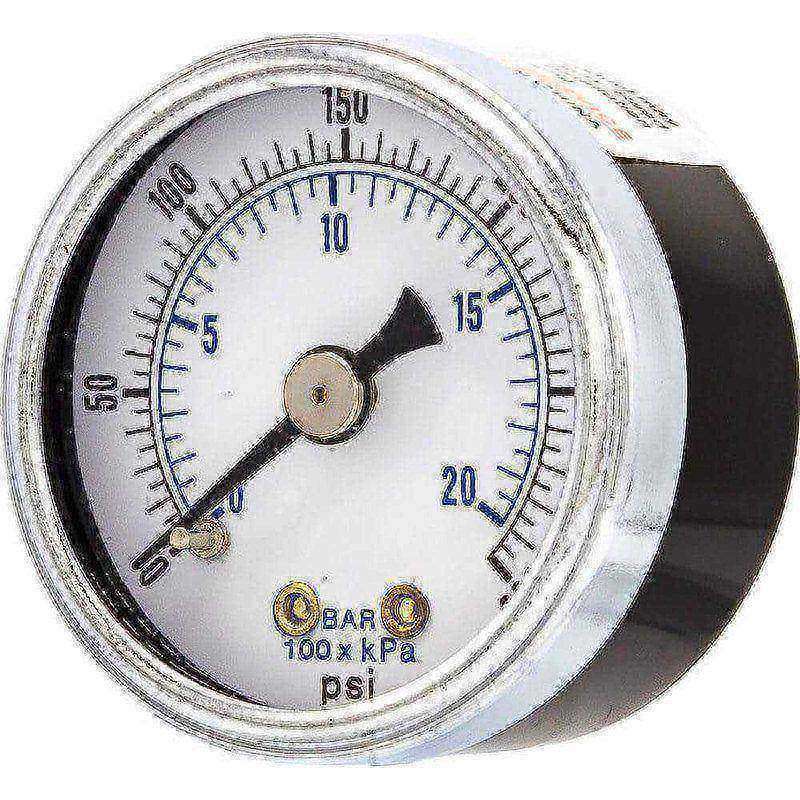 Pressure Gauges, Gauge Type: Utility Gauge , Scale Type: Dual , Accuracy (%): 3-2-3% , Dial Type: Analog , Thread Type: NPT  MPN:102D-158H