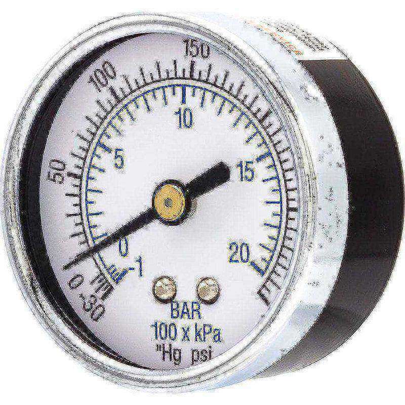 Pressure Gauges, Gauge Type: Utility Gauge , Scale Type: Dual , Accuracy (%): 3-2-3% , Dial Type: Analog , Thread Type: 1/4