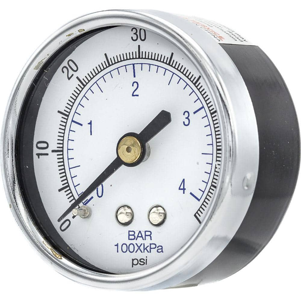 Pressure Gauges, Gauge Type: Utility Gauge , Scale Type: Dual , Accuracy (%): 3-2-3% , Dial Type: Analog , Thread Type: 1/4